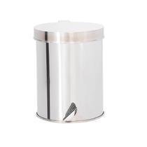 Lixeira com Tampa e Pedal de Aço inox 24x25cm 12 litros - JJ.P2425