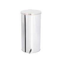 Lixeira com Tampa e Pedal de Aço inox 40x90cm 120 litros - JJ.P4090