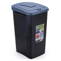Lixeira Com Tampa Ecofacil 30L Com Adesivo de Reciclagem