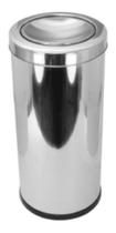 Lixeira Com Tampa Meia-Esfera Inox 30L (C21)