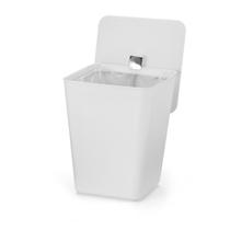 Lixeira com Tampa para Banheiro Cozinha 7L Esconde Sacola Pia Multiuso Escritório c/ Aramado Interno Arthi