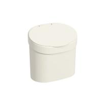 Lixeira com Tampa para Pia em Plástico Cinza Claro 4L - Coza