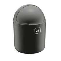Lixeira com Tampa Plastica p Pia Cozinha Gourmet Preto 4L