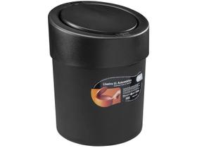 Lixeira com Tampa Press Coza 5,4 Litros Preto Brinox - 10908/0008