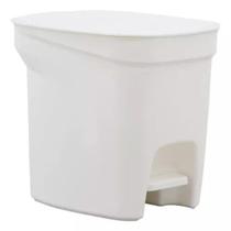 Lixeira Compact Em Plástico Com Haste Em Aço Galvanizado 7 Litros Para Cozinha E Banheiro Lixeira Compact Em Plástico Com Haste Em Aço Galvanizado 7 Litros Para Cozinha E Banheiro