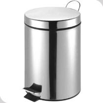 Lixeira copenhague hauskraft 3l inox com pedal e balde removível