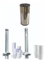 Lixeira Copos + Dispensador Copos Para Água E Café Kit 3 Pçs