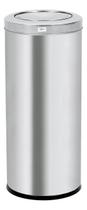Lixeira Cozinha 28l Prata Inox 52x30x30cm Basculante