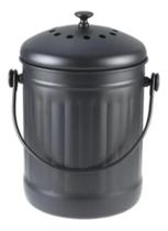 Lixeira Cozinha 4,5l Preta Aco 29x22x19cm Com Tampa Lixeira Cozinha 4,5l Preta Aco 29x22x19cm Com Tampa