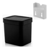 Lixeira Cozinha 4,7L Com Suporte Fixação Parede Suspensa Lixeira Cozinha 4,7L Com Suporte Fixação Parede Suspensa
