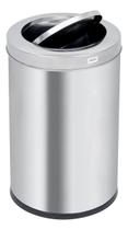 Lixeira Cozinha 7l Prata Inox 30x20x20cm Basculante