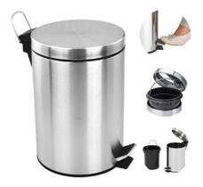 Lixeira Cozinha/Banheiro Inox Pedal 3 Litros