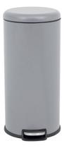 Lixeira Cozinha Cinza 28l 65x30cm Aco Lixeira Cozinha Cinza 28l 65x30cm Aco