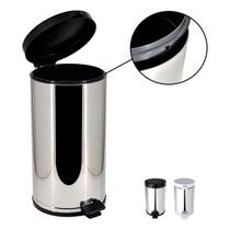 Lixeira Cozinha Inox 15 Litros Pedal Cesto Plástico Interno Lixeira Cozinha Inox 15 Litros Pedal Cesto Plástico Interno