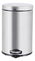Lixeira Cozinha Prata 20l 50x30cm Inox