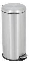 Lixeira Cozinha Prata 28l 65x30cm Inox Lixeira Cozinha Prata 28l 65x30cm Inox