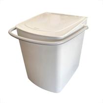 Lixeira cris metal gelo com alca curta silver