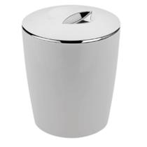 Lixeira Cromo Vitra 5 Litros pra Sala de Trabalho