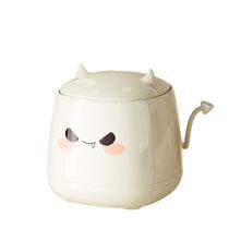 Lixeira Cute Devil Desktop com tampa de plástico 258g Lixeira Cute Devil Desktop com tampa de plástico 258g