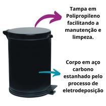 Lixeira De 4,5L Com Pedal E Recipiente Plástico Removível Resistente Viel Lixeira De 4,5L Com Pedal E Recipiente Plástico Removível Resistente Viel