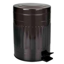 Lixeira de Aço 5 Litros Retrô Preta 8239 MOR Lixeira de Aço 5 Litros Retrô Preta 8239 MOR