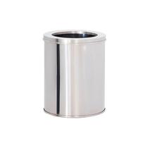 Lixeira de Aço inox 24x50cm 25 litros c/Aro - JJ.L2450-A