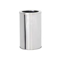 Lixeira de Aço inox 30x85cm 60 litros c/Aro - JJ.L3085-A Lixeira de Aço inox 30x85cm 60 litros c/Aro - JJ.L3085-A