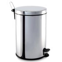 Lixeira de Aço Inox Brinox 20L Com Pedal e Balde Decorline