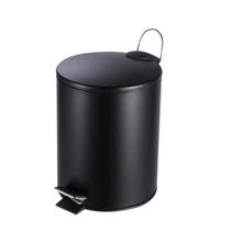 Lixeira de Aço Inox com Pedal 12 Litros Preta Ônix GOOD