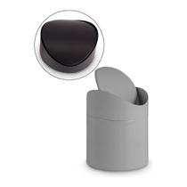 Lixeira de Bancada Pequena 12x16 AÇO Matte Fosca Pia Mesa Bancada Escritório CORES Basculante