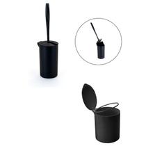 Lixeira de Banheiro 4 Litros + Suporte Com Escova Sanitária - Arthi