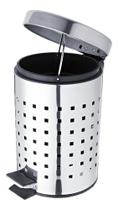 Lixeira De Banheiro Deluxe - Metal - 3 Litros