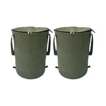 Lixeira De Camping Dobrável Em Lona, Balde De Armazenamento Circular Pop-up, Lixeira De Reciclagem