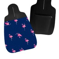 Lixeira de Carro Anti Furto Flamingo Azul Marinho