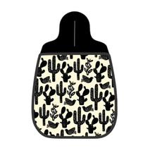 Lixeira De Carro Organizador Lixinhocar Arte Cactos Pássaros Preto Branco