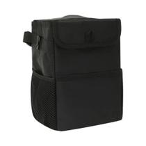 Lixeira De Carro Preta Impermeável E À Prova De Vazamentos Com Tampa E Bolsos De Armazenamento, Lixeira De Carro Preta Impermeável E À Prova De Vazamentos Com Tampa E Bolsos De Armazenamento,