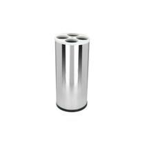 Lixeira De Copo Plástico Aço Inox Com Tampa Plastica