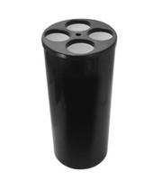 Lixeira de copos com 4 tubos jsn para copos de agua preta