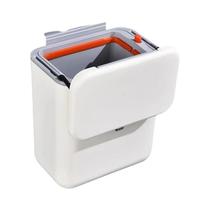 Lixeira De Cozinha Suspensa De Grande Capacidade 9L/7L Com Tampa, Cesto De Papel Para Banheiro