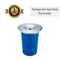 Lixeira de embutir Balde 5 litros Cozinha Bancada Pia Inox Escovado Granito - Westing