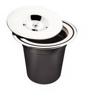 Lixeira de Embutir Clean Round 5 L em Aço Inox com Balde Plástico Tramontina 94518/005 Lixeira de Embutir Clean Round 5 L em Aço Inox com Balde Plástico Tramontina 94518/005