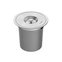 Lixeira de Embutir Clean Round Tampa Aço Inox 5 Litros Balde Removível Tramontina Lixeira de Embutir Clean Round Tampa Aço Inox 5 Litros Balde Removível Tramontina