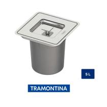 Lixeira De Embutir Inox 5l - Tramontina