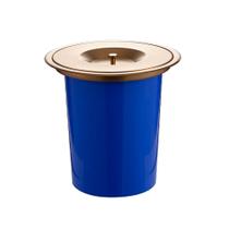 Lixeira De Embutir Para Bancada 8 Litros Aço Inox 304 Pingoo.Casa - Dourado Rose Escovado