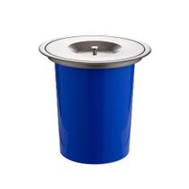Lixeira De Embutir Para Bancada 8 Litros Aço Inox 304 Pingoo.Casa - Prata Escovado