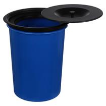 Lixeira De Embutir Pia Bancada 8 Litros Aço Inox Preta Black