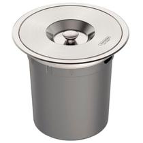 Lixeira de Embutir Redonda Clean Round Aço Inox e Balde Plástico 5L - Tramontina 94518/005
