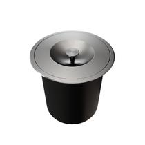 Lixeira de Embutir Redonda Docol Massima em Aço Inox Escovado com Balde Plástico 6 Litros Lixeira de Embutir Redonda Docol Massima em Aço Inox Escovado com Balde Plástico 6 Litros