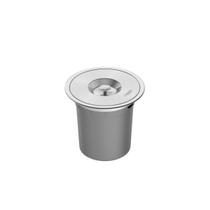 Lixeira de Embutir Tramontina Clean Round em Aço Inox com Balde Plástico 5 L