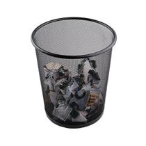 Lixeira De Escritório Cesto Redondo Em Metal Aramado Telado 12 Litros Preta Para Casa E Ambiente Lixeira De Escritório Cesto Redondo Em Metal Aramado Telado 12 Litros Preta Para Casa E Ambiente